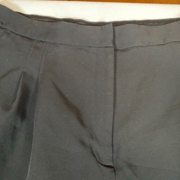 Express Wide Leg Super High Rise 14R Polyester Blend Black Pants - Picture 3 of 8